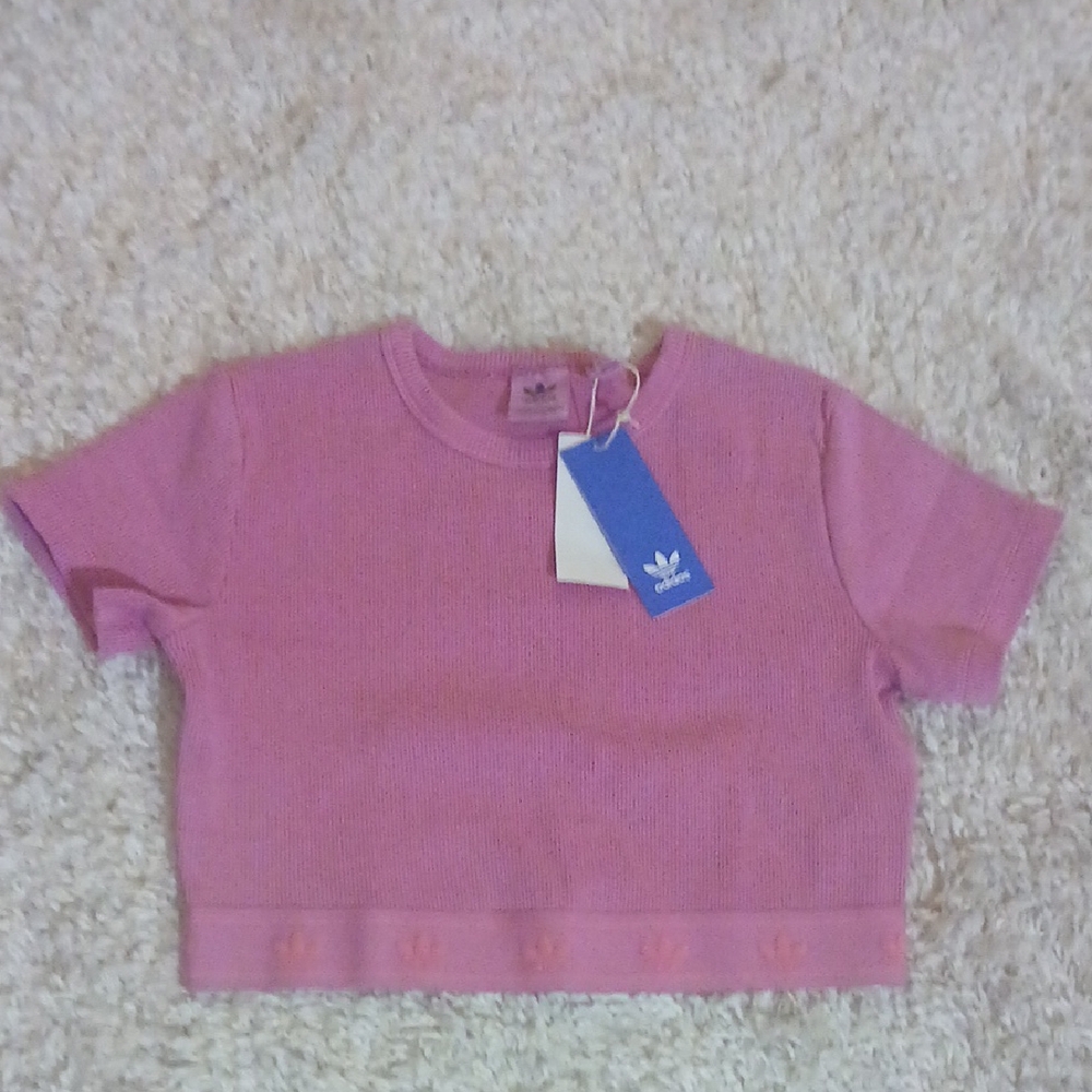 Adidas Ribbed Crop Top